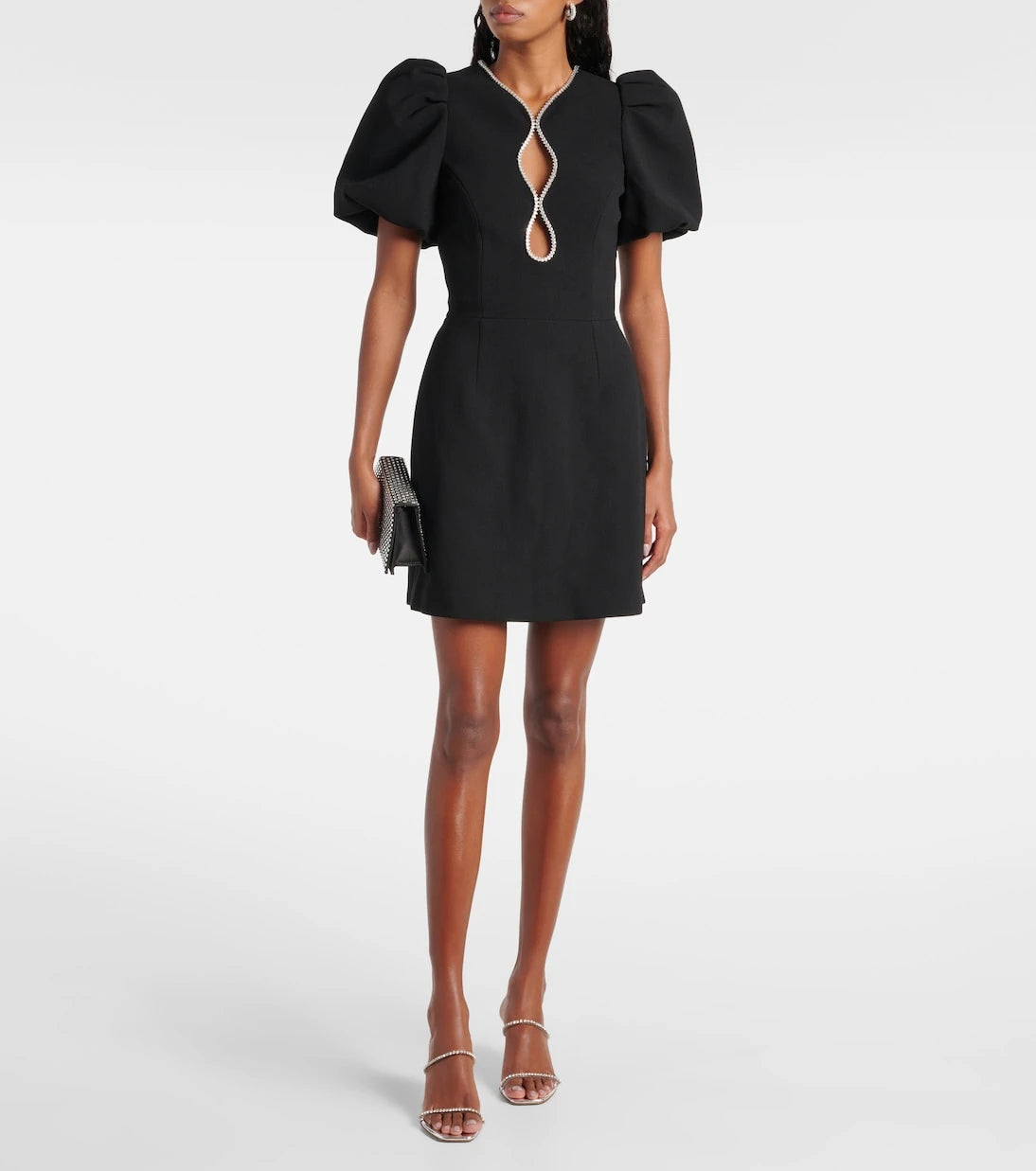 Rebecca Vallance - Estella embellished crêpe minidress