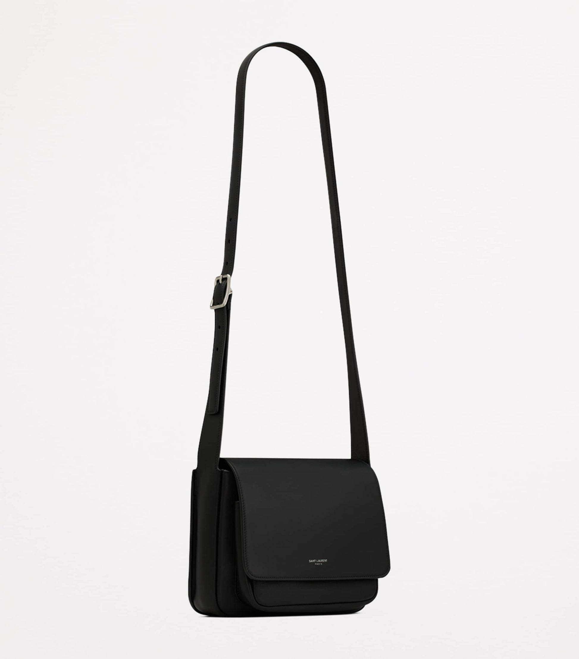 Small Leather Logo Messenger Bag