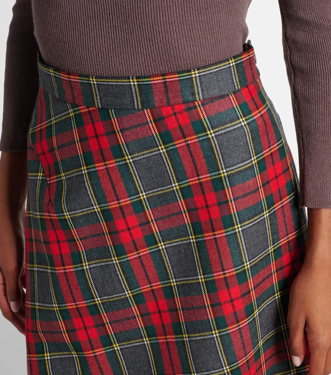 Vivienne Westwood - Infinity plaid virgin wool miniskirt