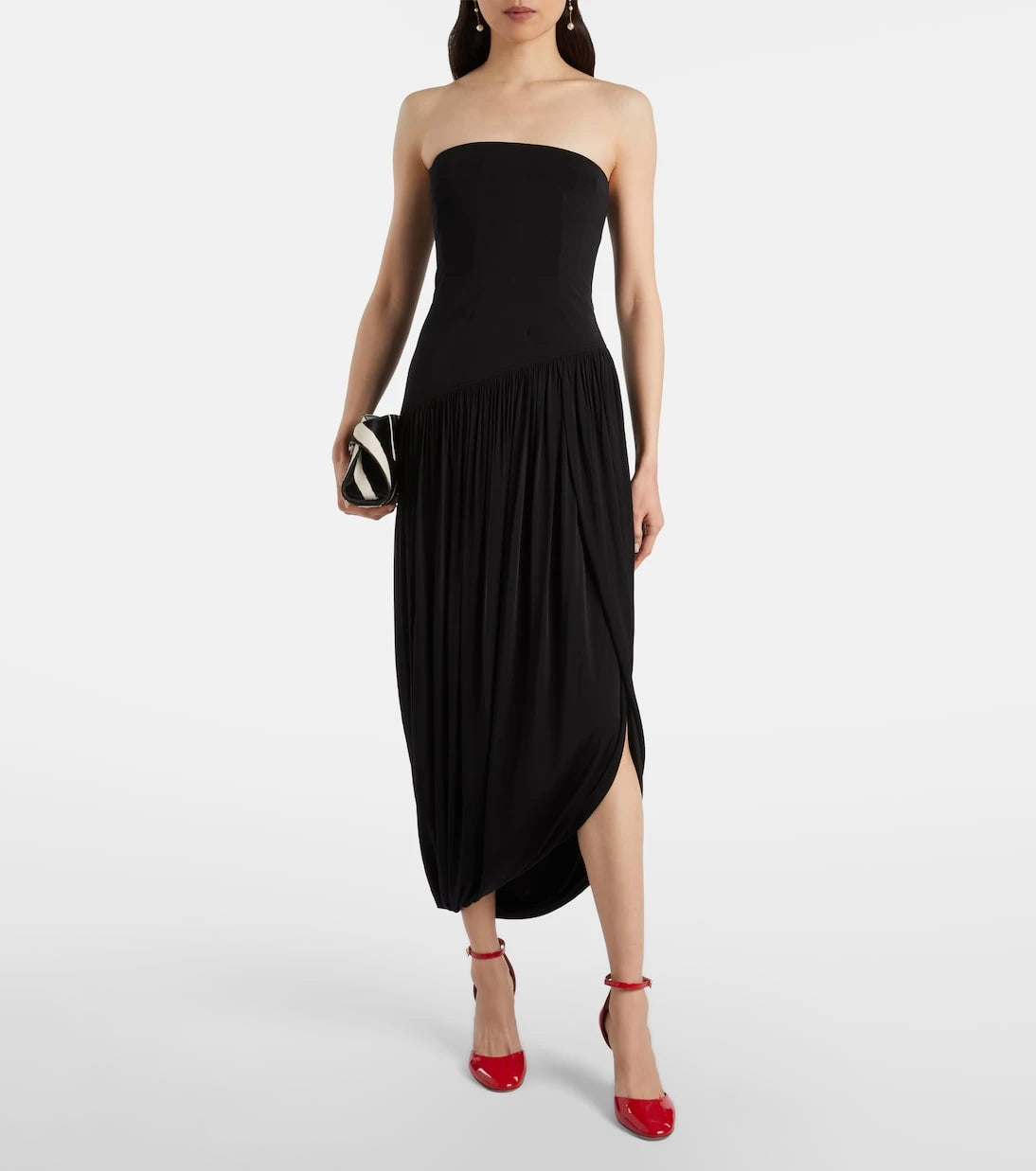 Ferragamo - Draped bustier dress