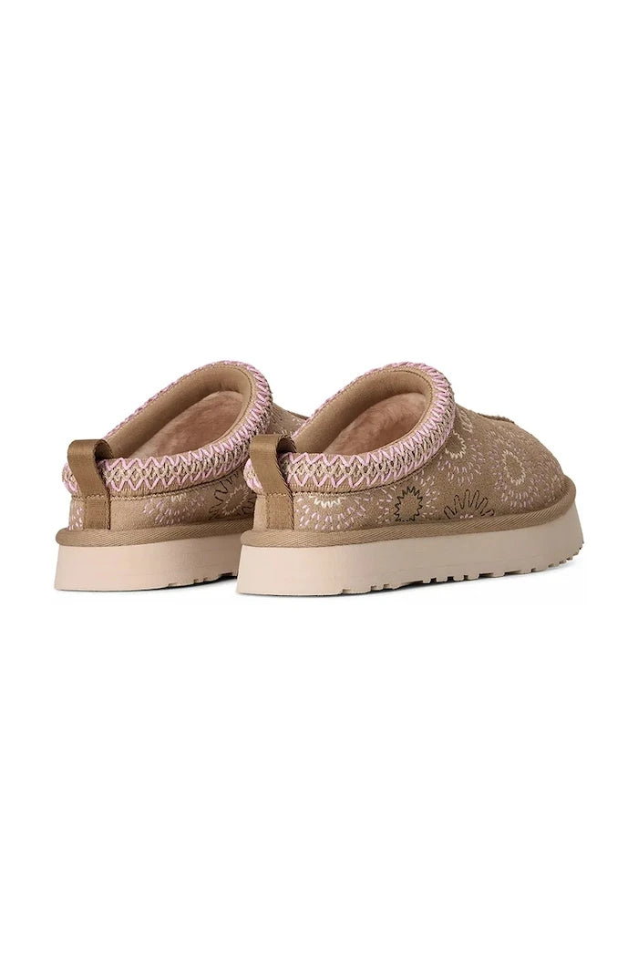 Детски велурени чехли UGG TAZZ SUN STITCH