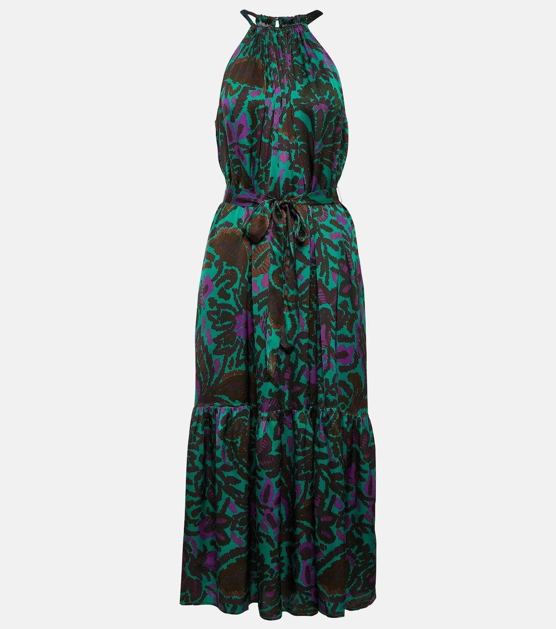 Velvet - Kareese printed satin midi dress