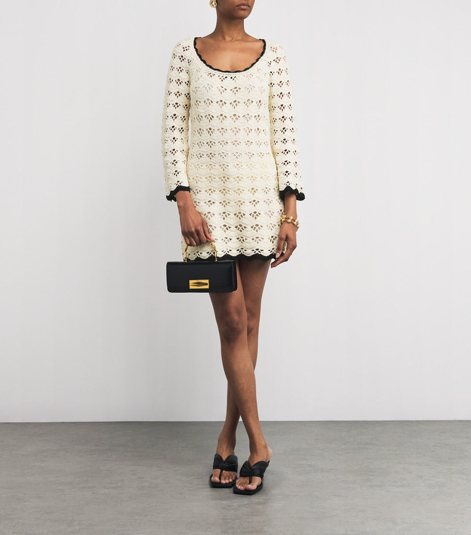 Cotton Crochet Rhiannon Mini Dress