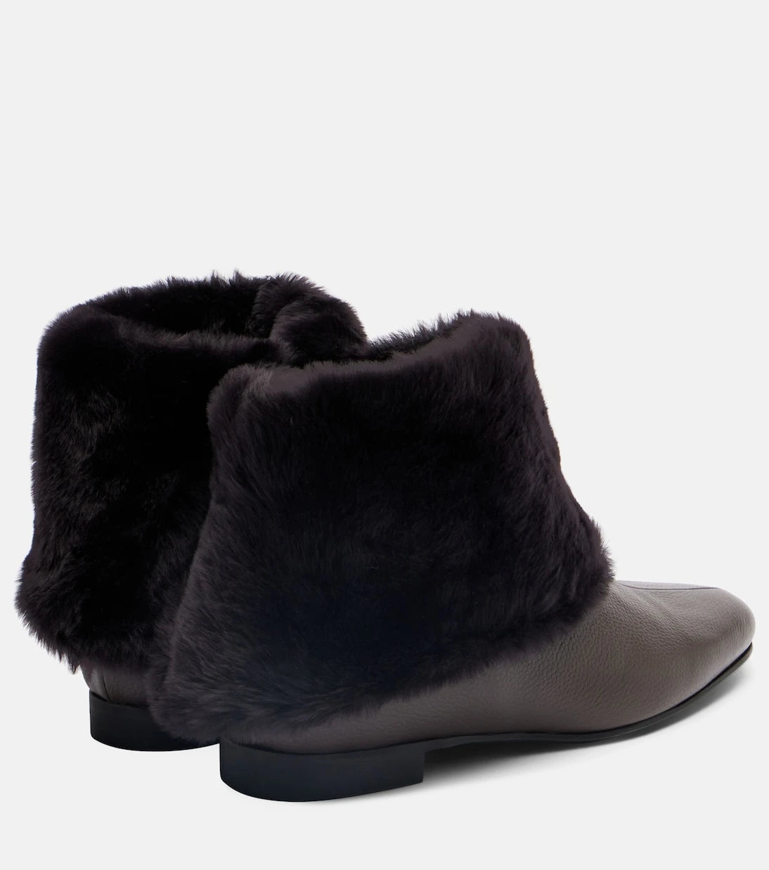 Toteme - Shearling-lined leather ankle boots