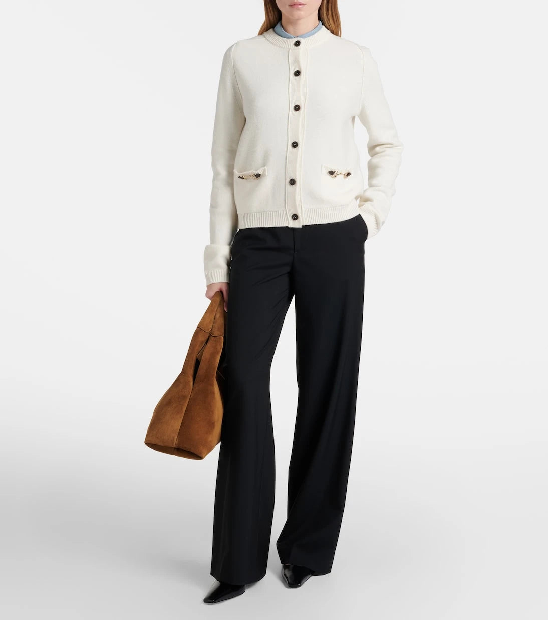 Gucci - Horsebit wool and cashmere cardigan
