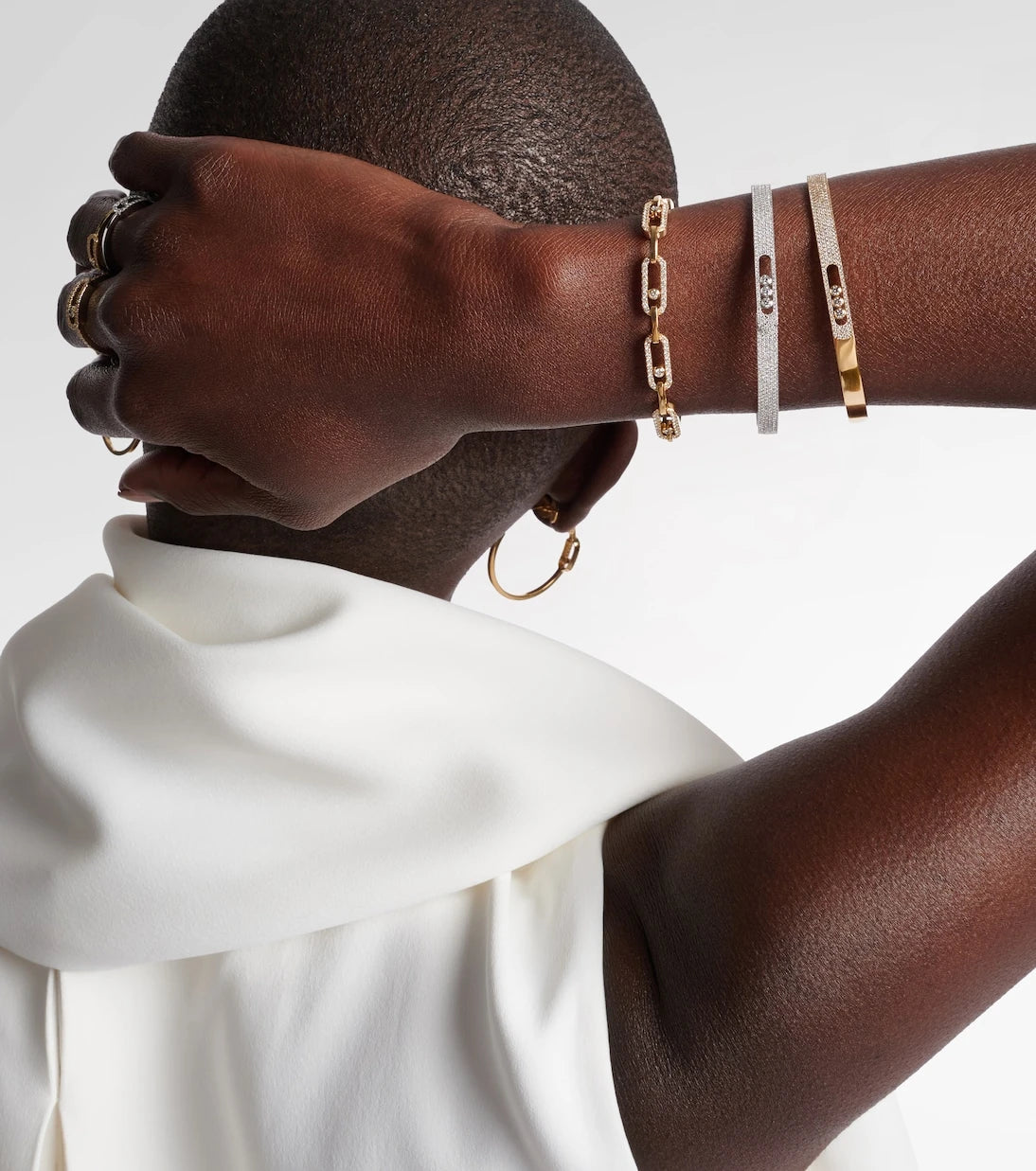 Messika - Move Link 18kt gold bracelet with diamonds