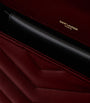 Saint Laurent Burgundy Medium Loulou Shoulder Bag
