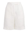 Eleventy White x Harrods Linen Bermuda Shorts