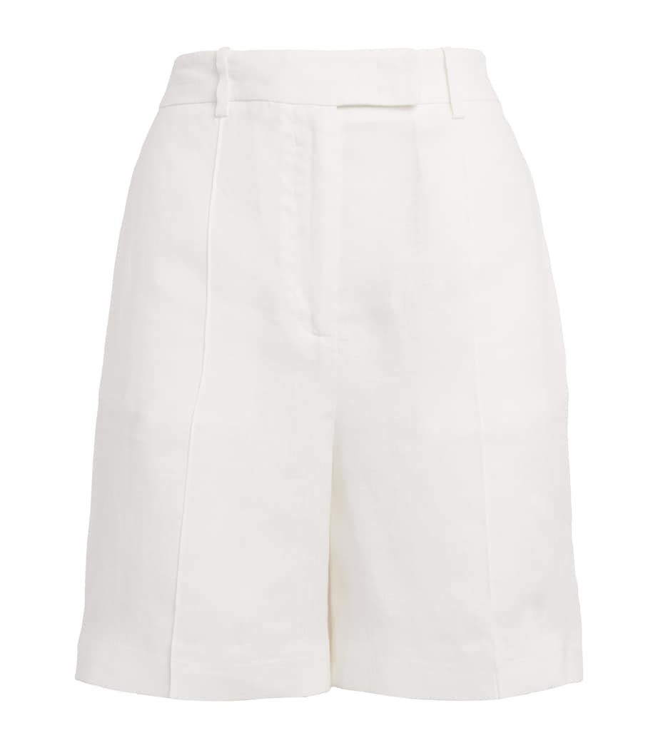 Eleventy White x Harrods Linen Bermuda Shorts
