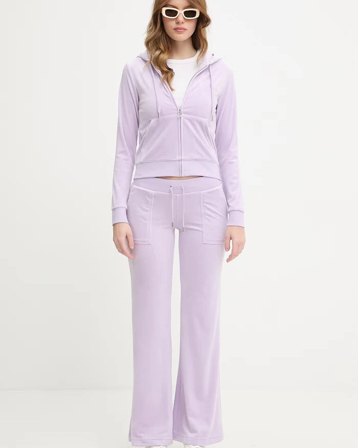 Juicy Couture Суичър с цип и качулка дамски памучен ROBERTSON CLASS