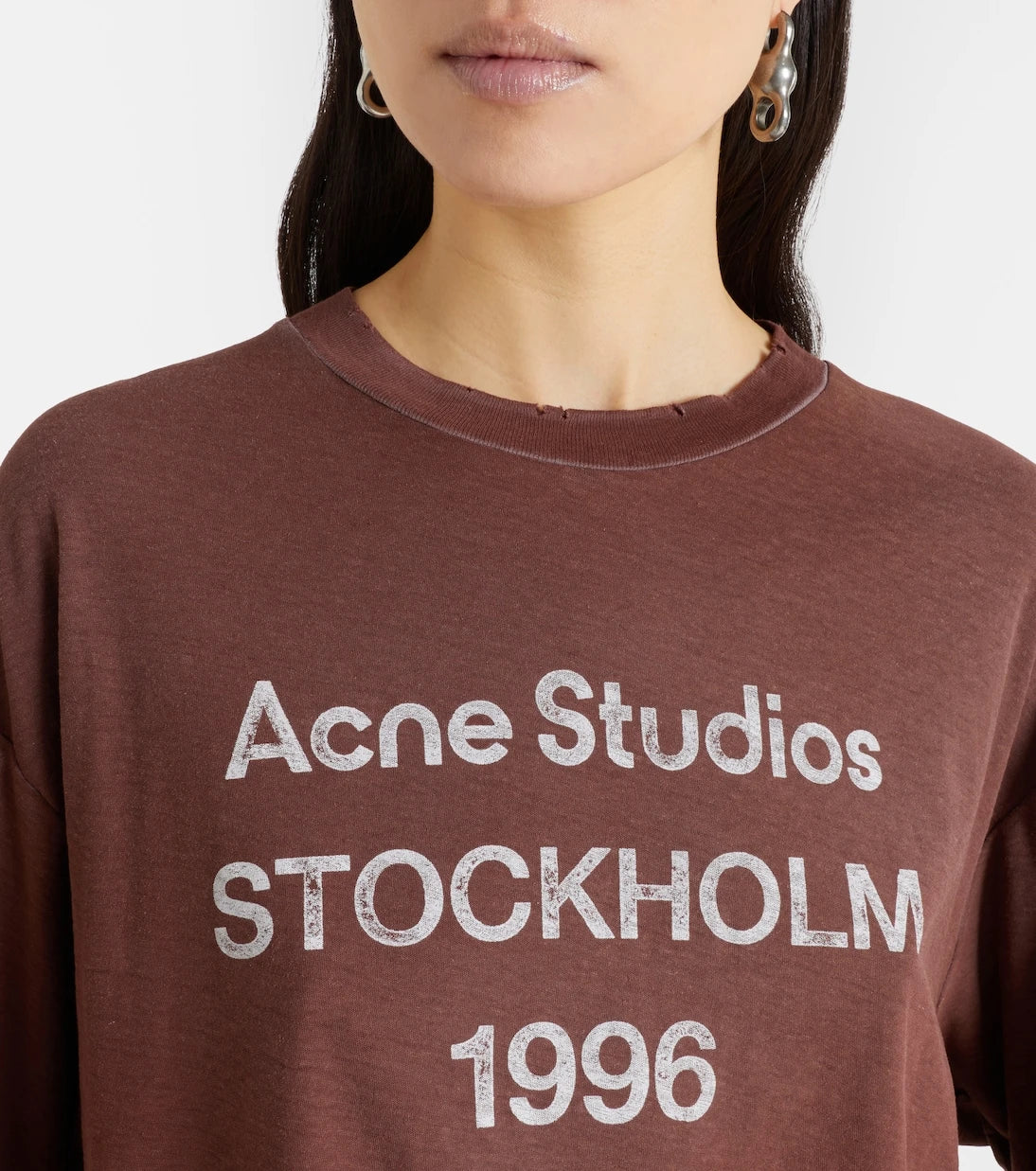 Acne Studios - Logo cotton and hemp jersey T-shirt