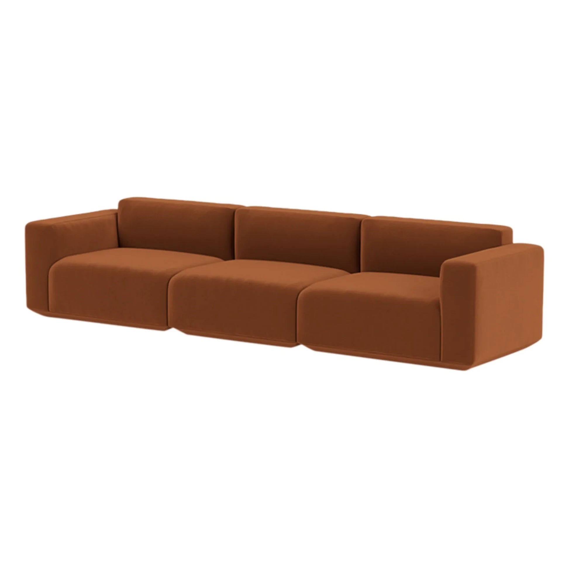 & Tradition - Develius EV1, 3-Seater Velvet Sofa | Cannelle