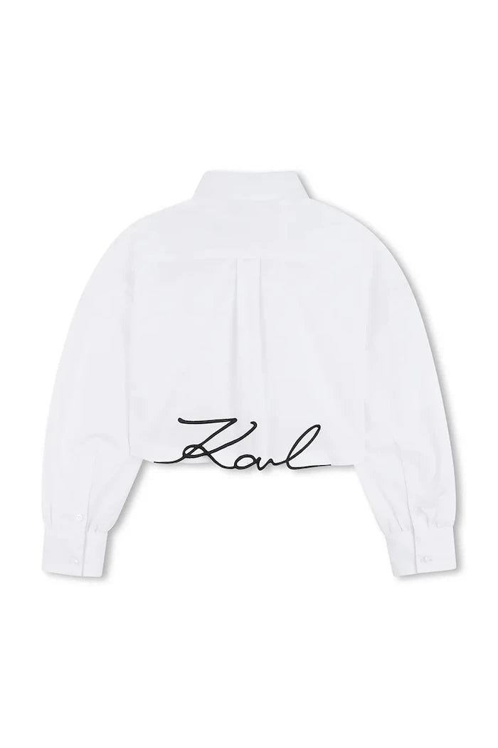 Детска памучна риза Karl Lagerfeld