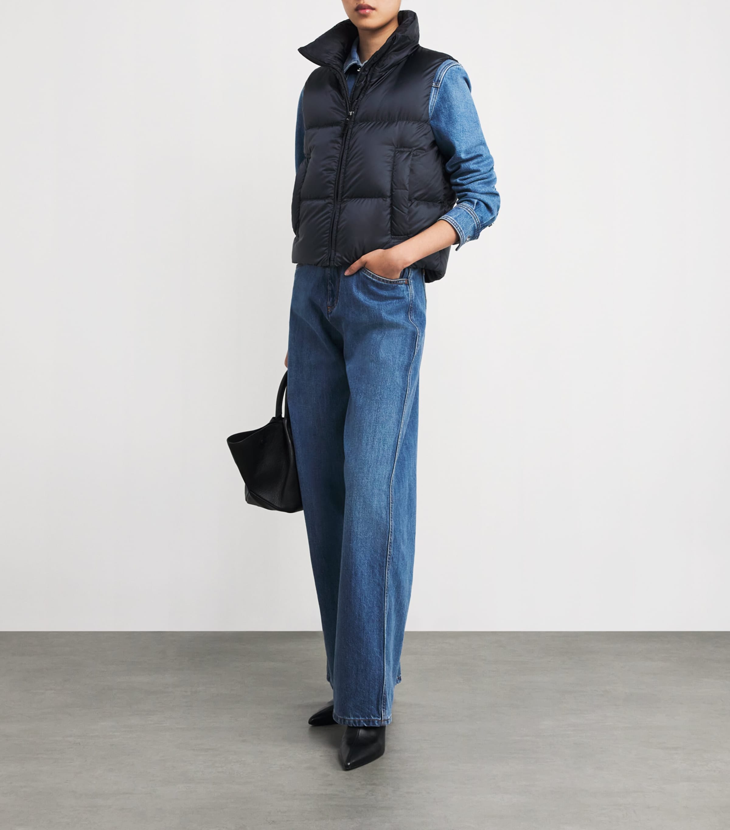 Max Mara Blue The Cube Quilted Gilet