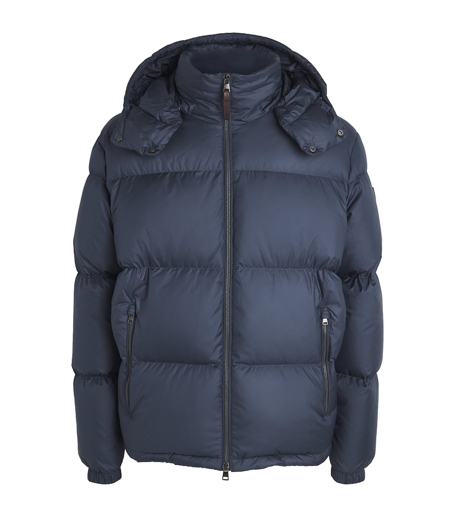 RLX Ralph Lauren Navy Down Detachable-Hood Puffer Jacket