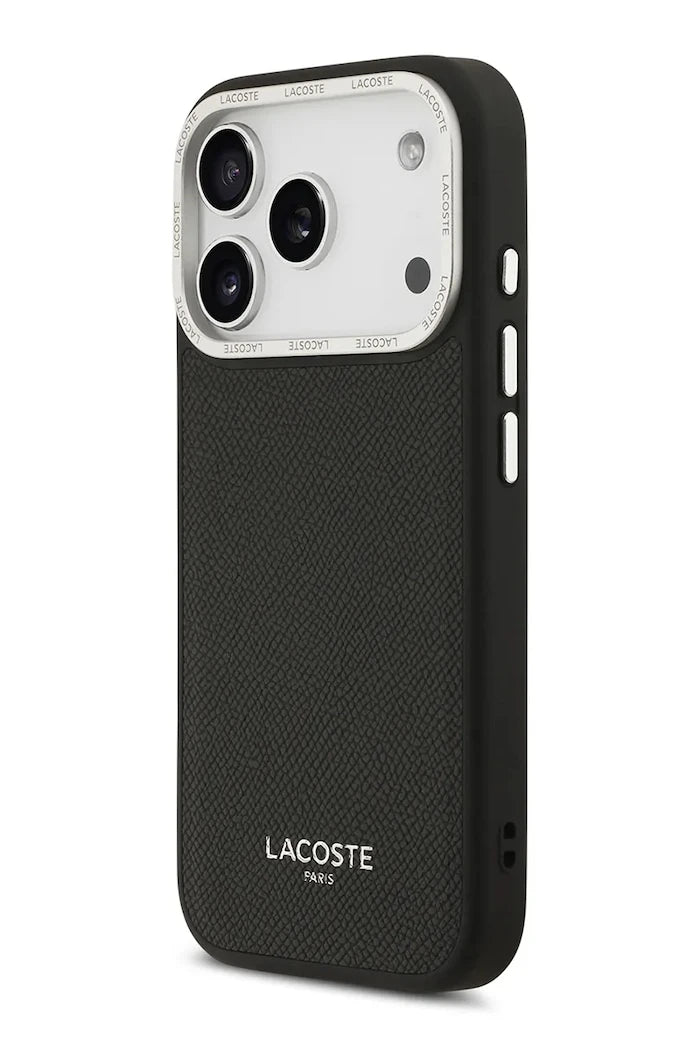 Lacoste MagSafe iPhone 17 Pro için entegre manyetik halkalı telefon kılıfı