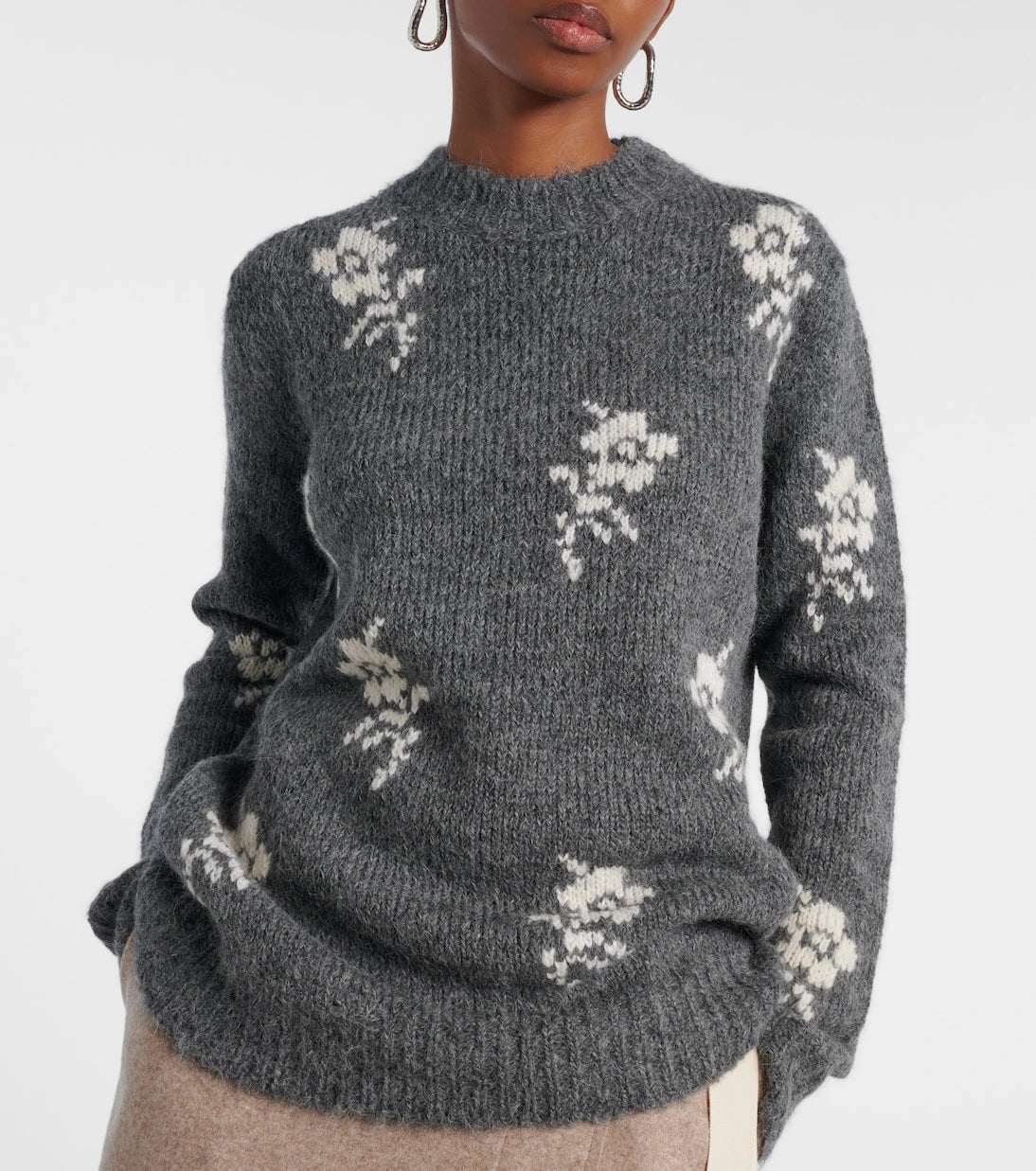Jil Sander - Intarsia alpaca and wool-blend sweater