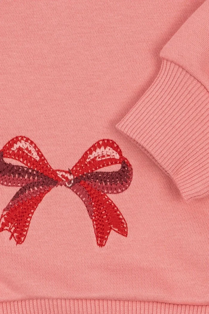 Детски суичър Konges Sløjd LOU BOW SWEAT SHIRT OCS
