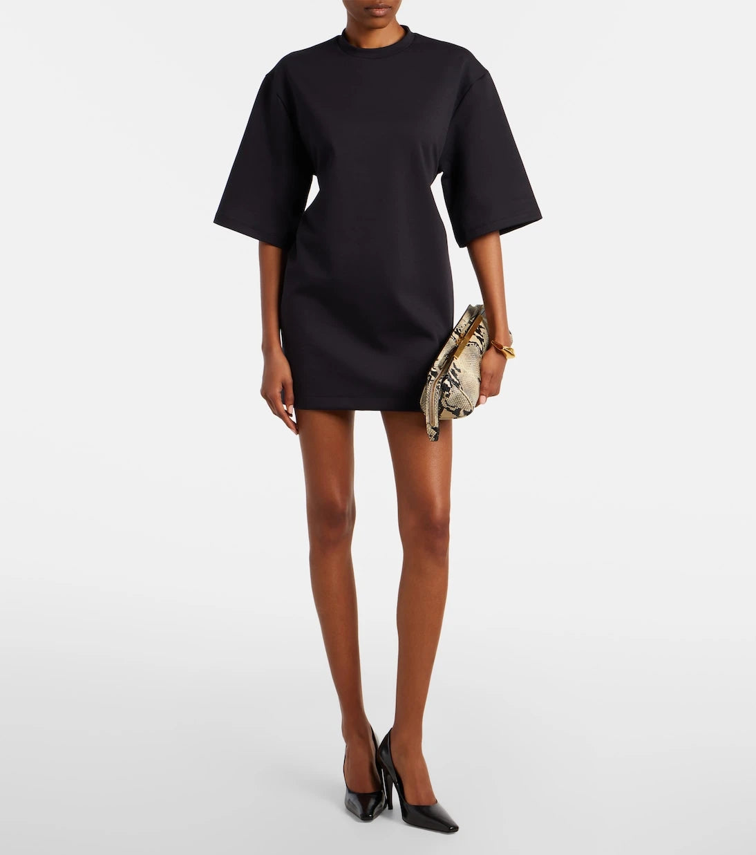 Wardrobe.NYC - Open-back cotton-blend jersey minidress