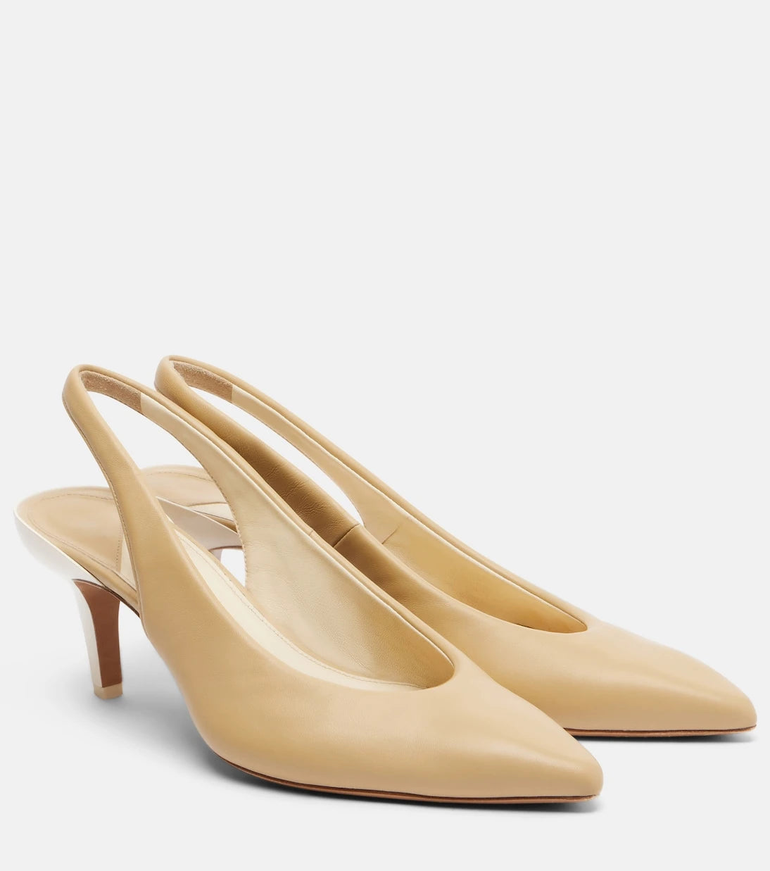Chloé - Suzie leather slingback pumps