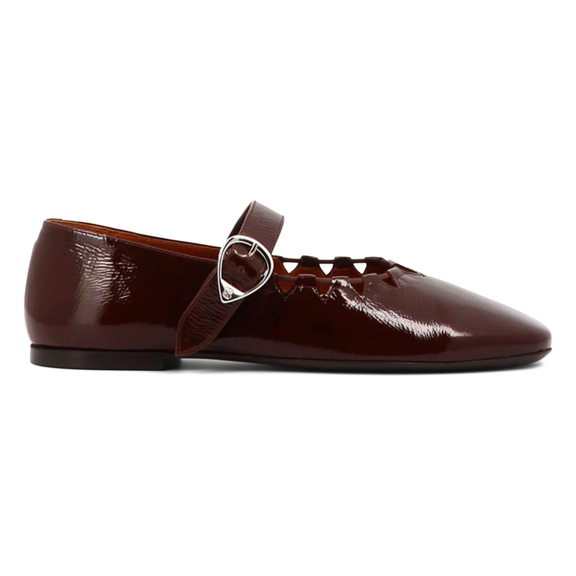 Socque Paris - Ballerinas Ginger Vernis | Chocolate