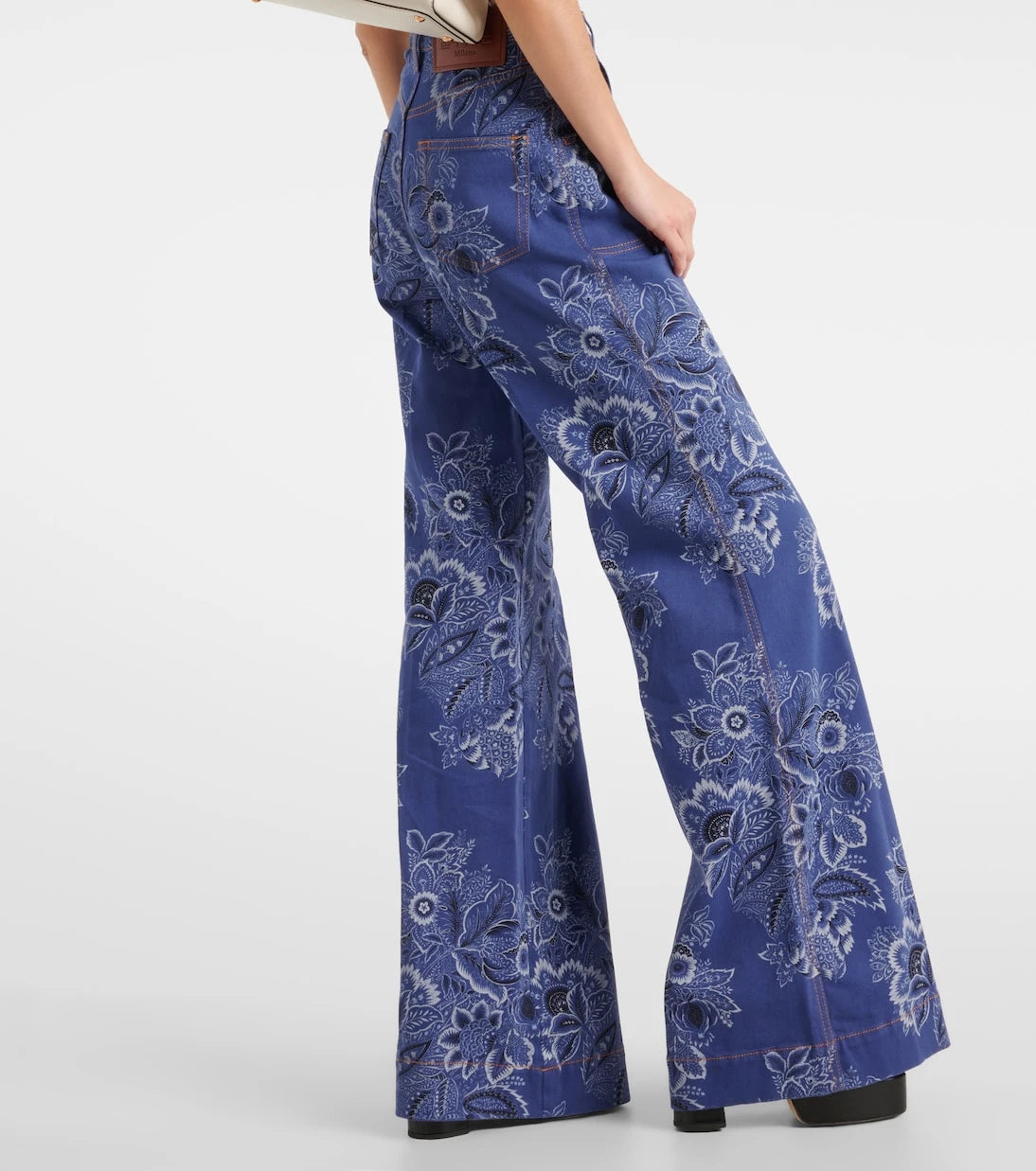 Etro - Floral high-rise flared jeans