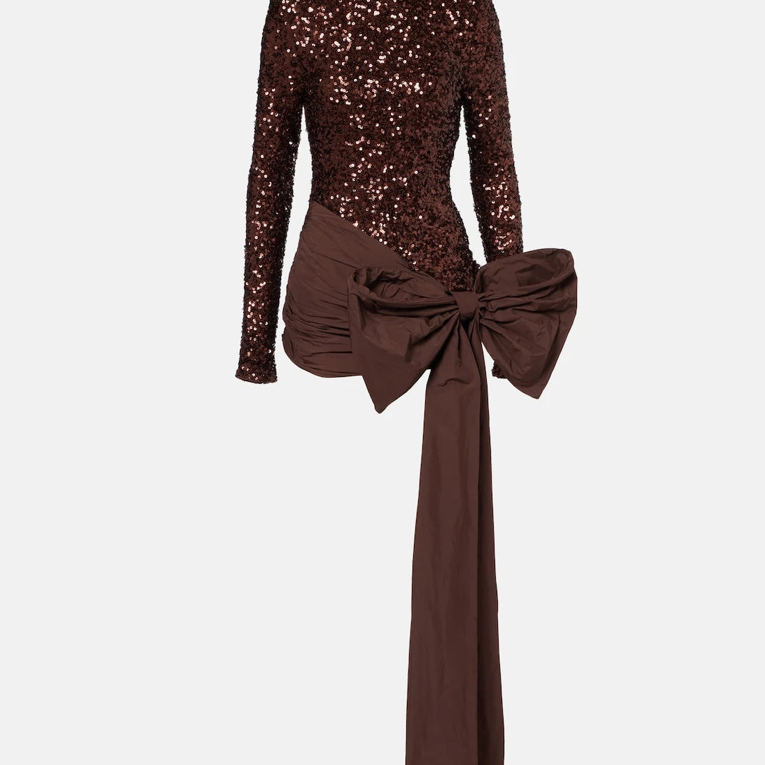 Rotate - Bow-detail sequined minidress