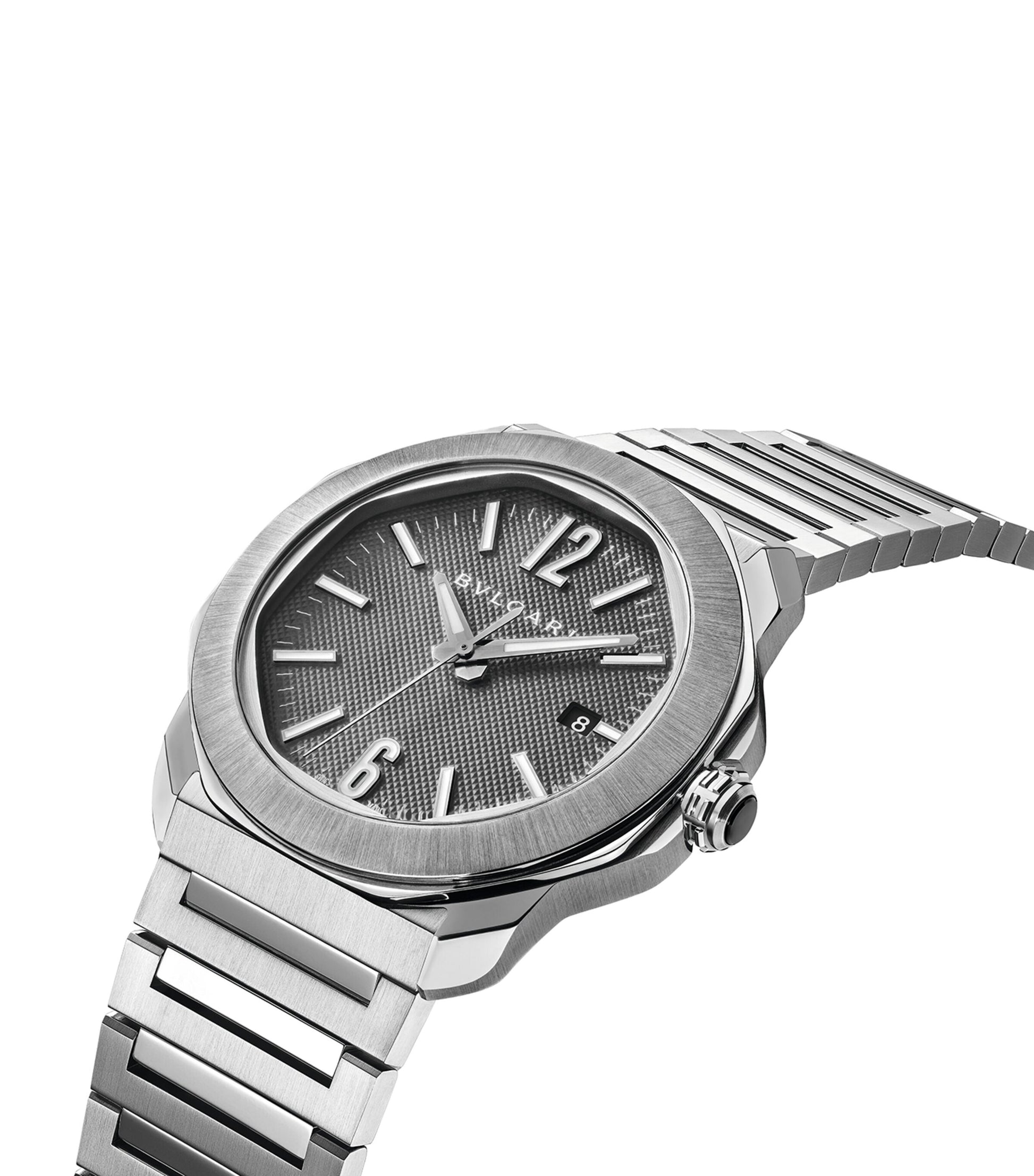 Stainless Steel Octo Roma Automatic Watch 41mm