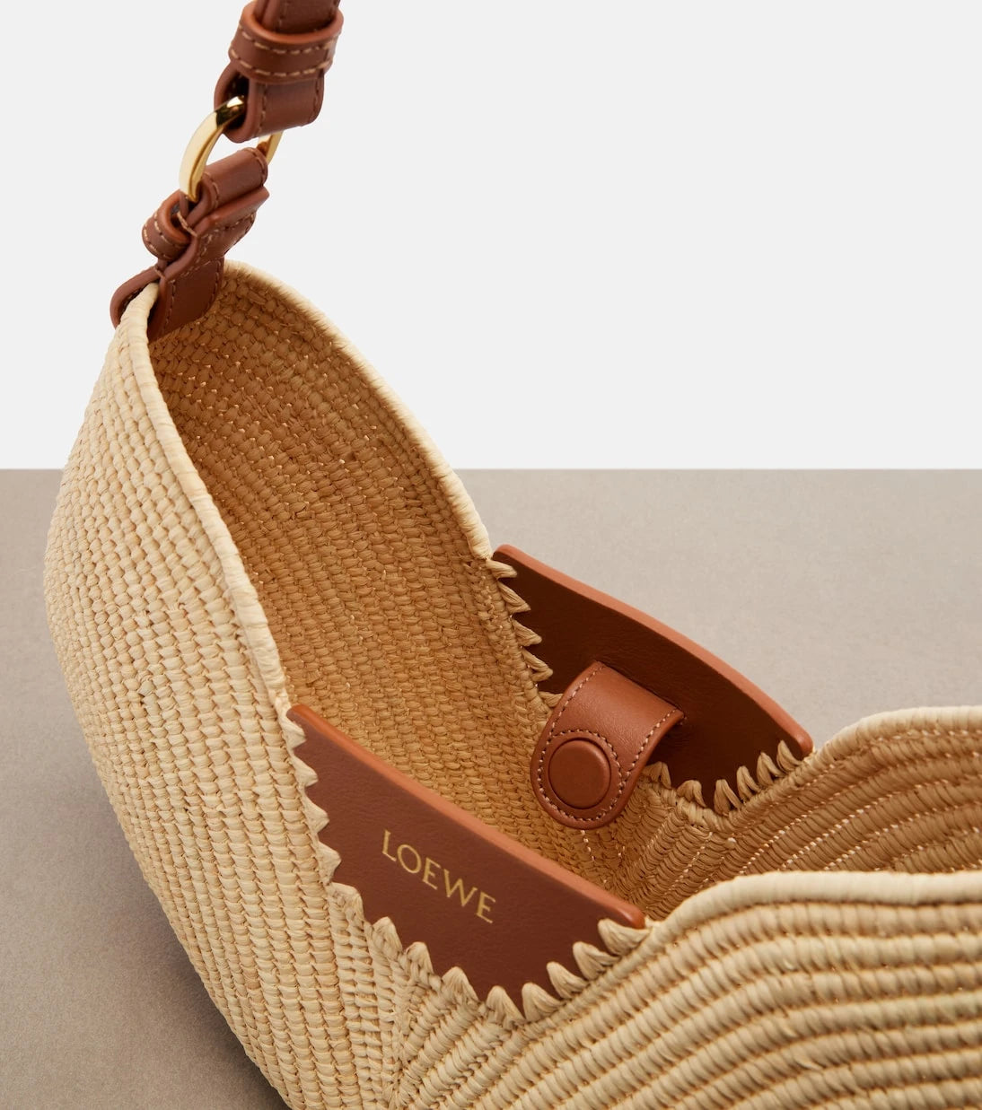 Loewe - Paula's Ibiza Swing Medium raffia tote bag