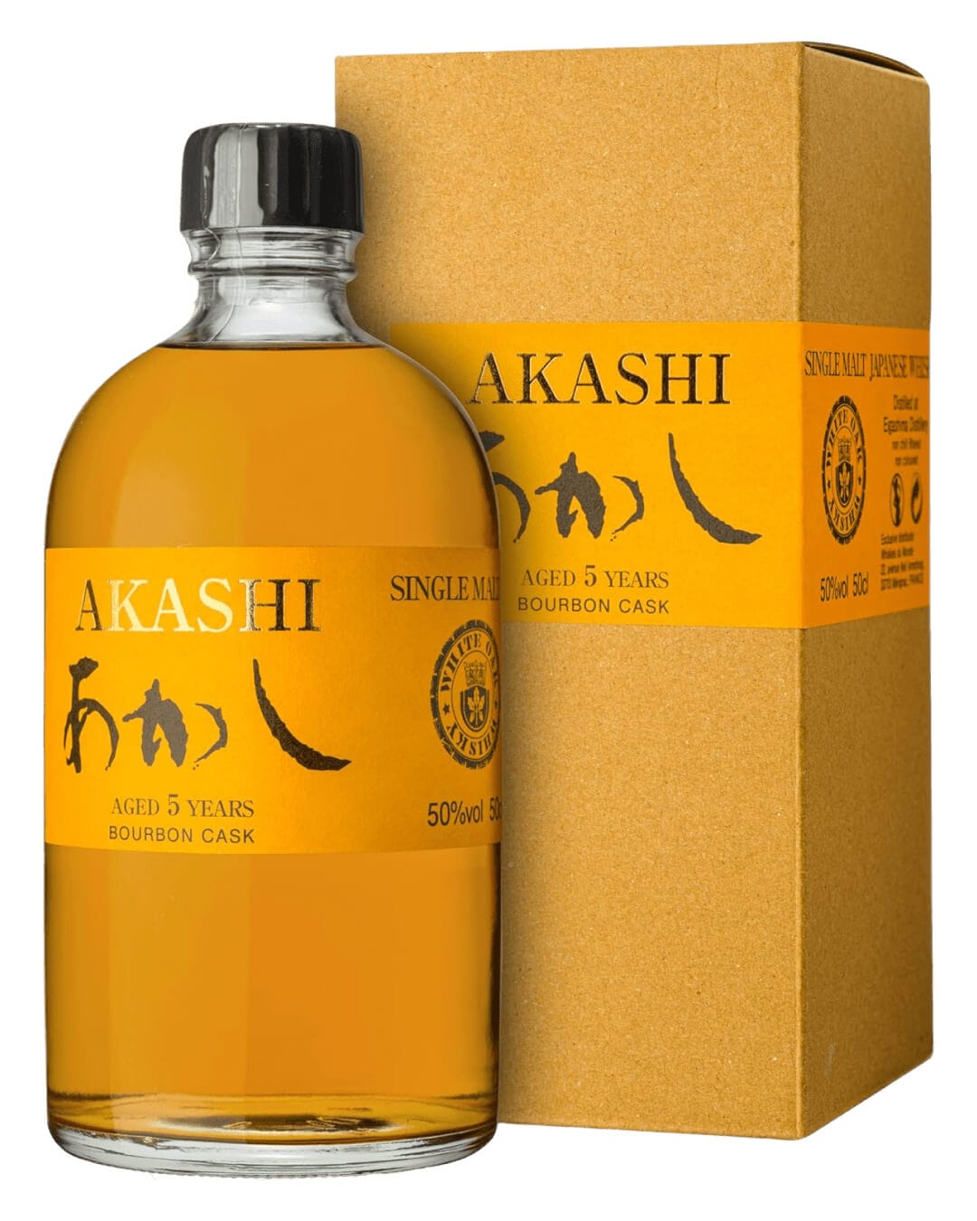 Akashi Bourbon Cask 5 Year Old Japanese Single Malt Whisky, 50 cl