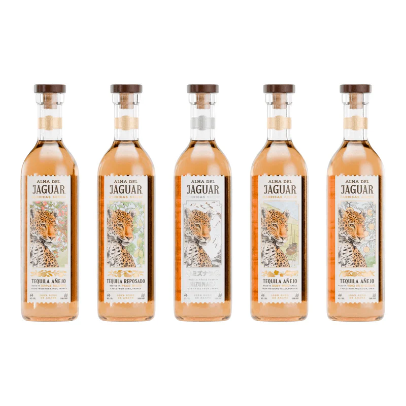 Alma Del Jaguar Anejo Barricas Series Collection (5x750mL)