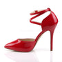 5" Stiletto Red W- Hidden Platform D'Orsay Pump*