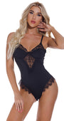 Lace Trim Teddy