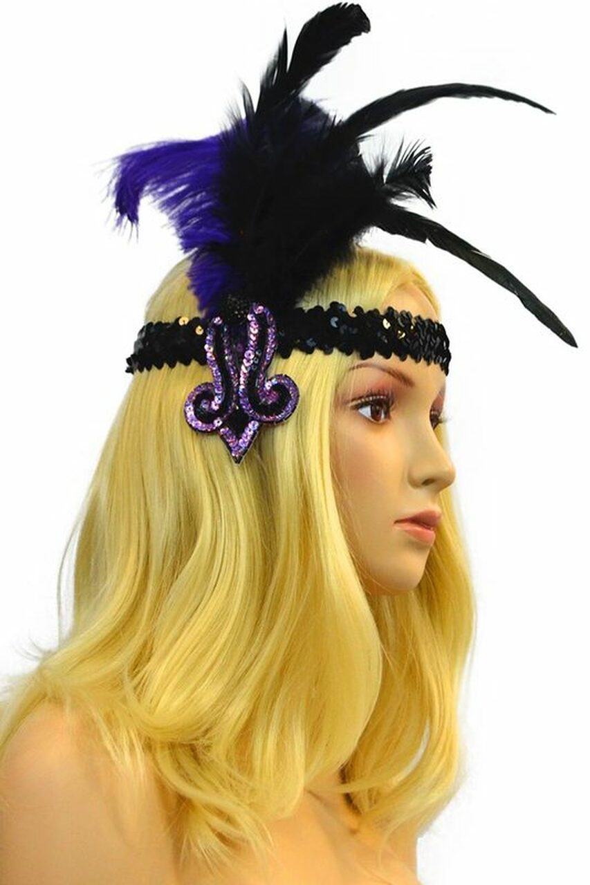 Flashy Feather Headband