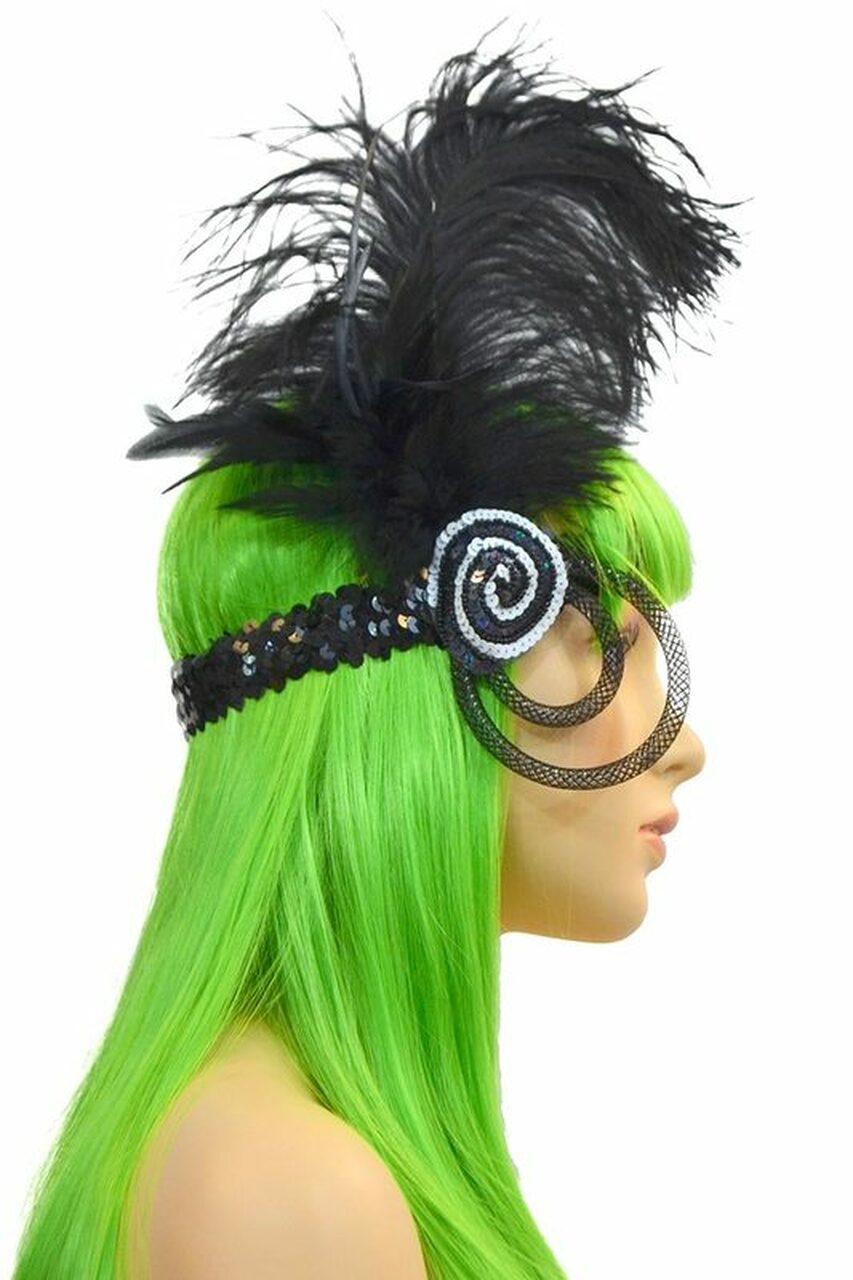 Flashy Feather Headband