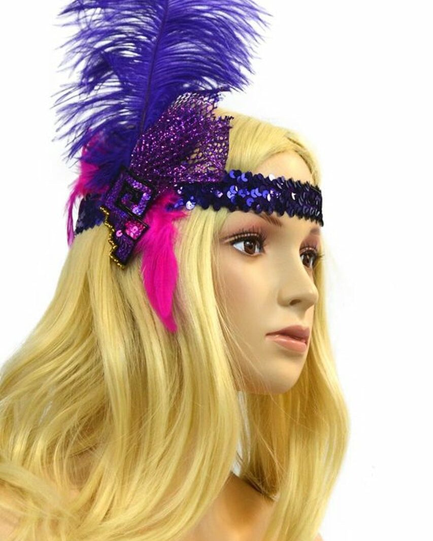 Flashy Feather Headband