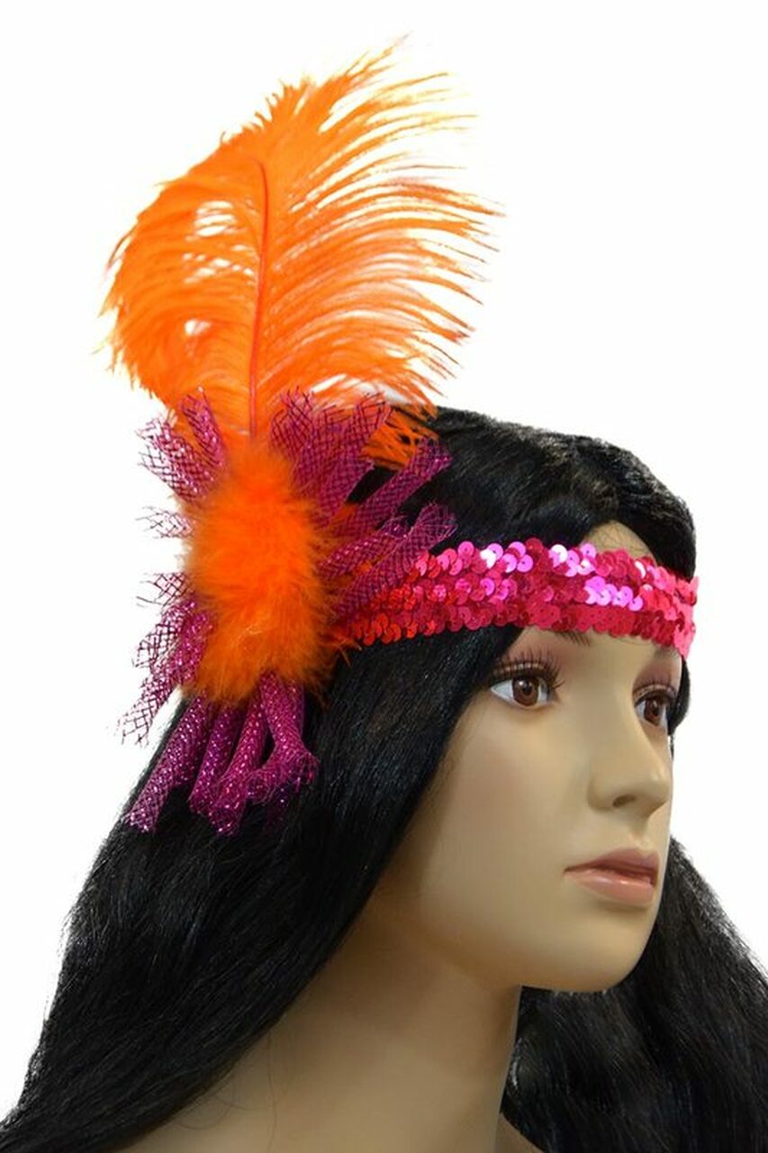 Flashy Feather Headband