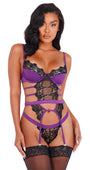 Strappy Lace and Satin Bustier