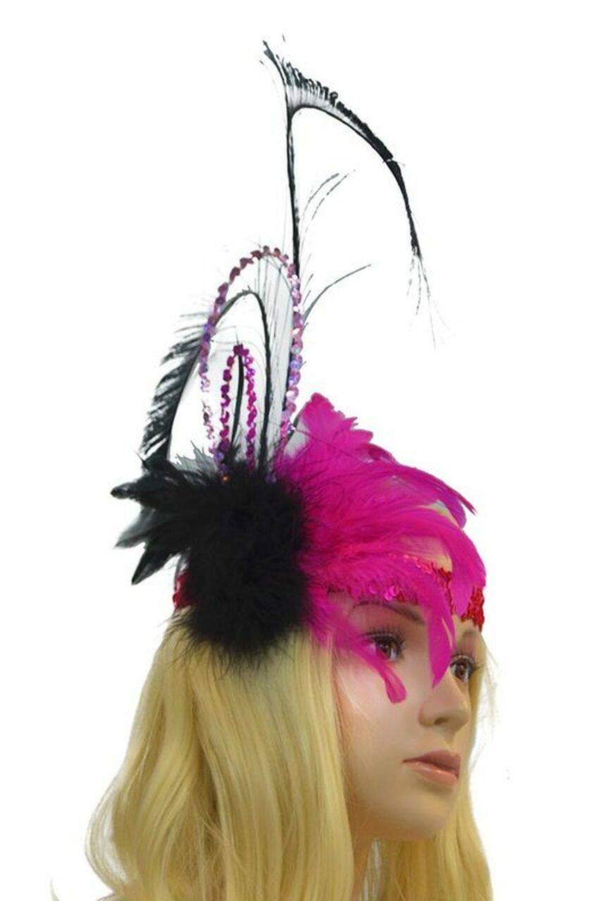 Flashy Feather Headband