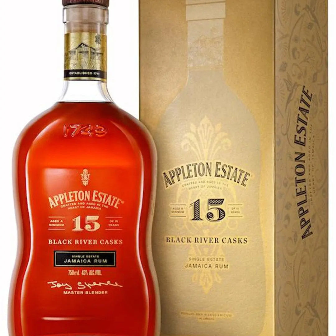 Appleton Estate 15 Year Old Black River Casks Rum, 70 cl