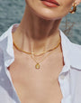 April Birthstone Pendant Necklace | 18ct Gold Vermeil/Crystal Necklaces Missoma 
