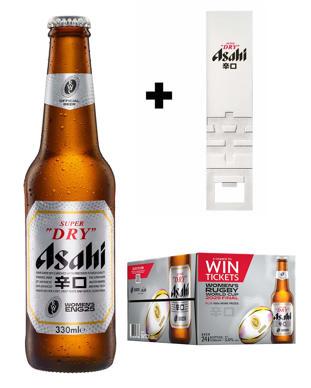 Asahi Super Dry Beer Bottles Multipack, 24 x 330 ml