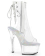 6" Heel Clear Open Toe-Heel Platform Boot*