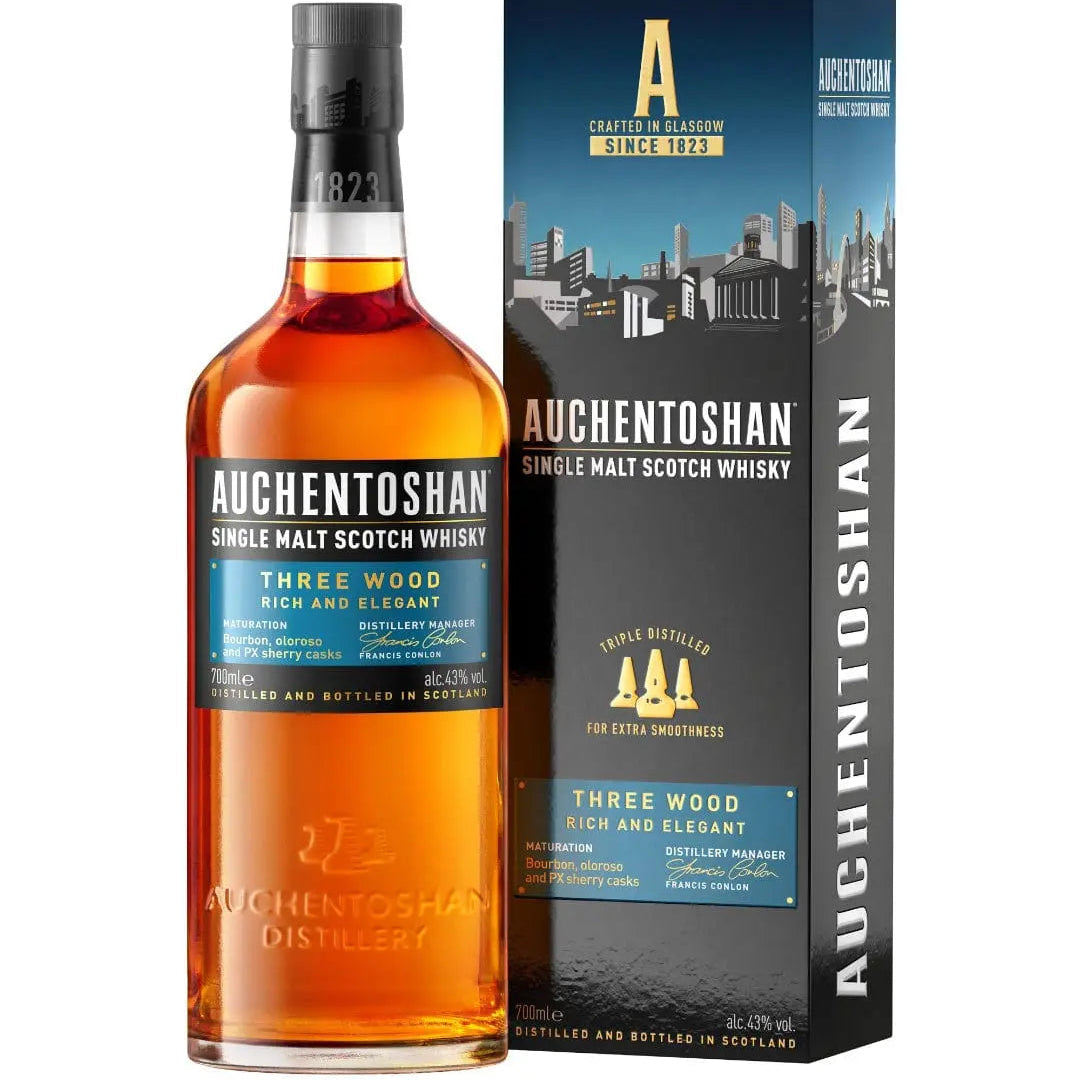 Auchentoshan 3 Wood Whisky, 70 cl