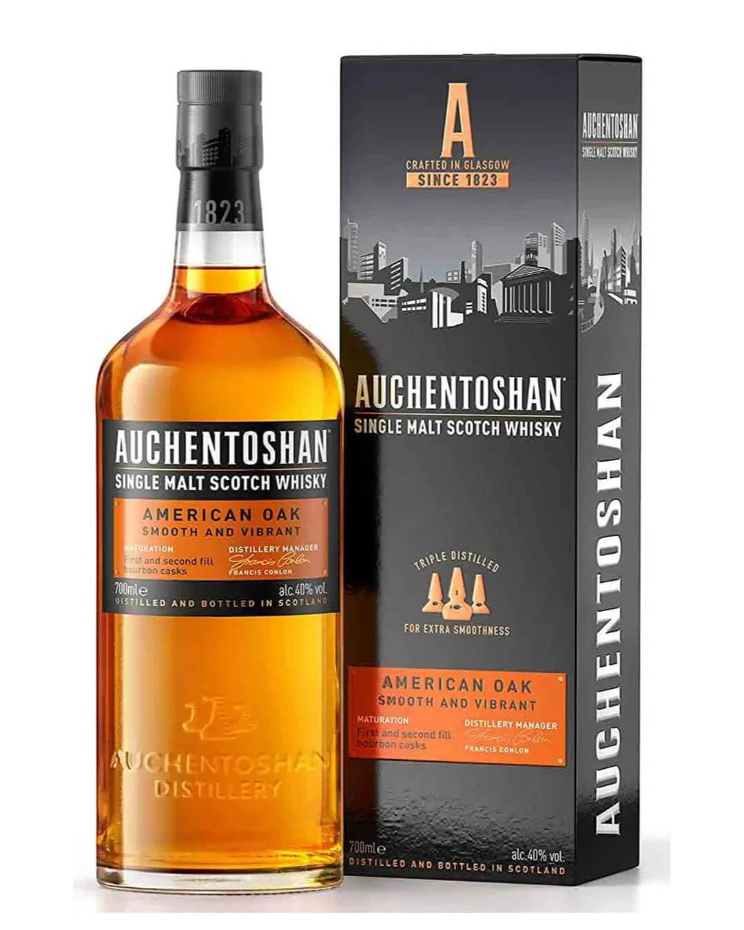 Auchentoshan American Oak Whisky, 70 cl