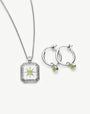 August Birthstone Necklace & Charm Earrings Set | Sterling Silver/Peridot Necklaces Missoma 
