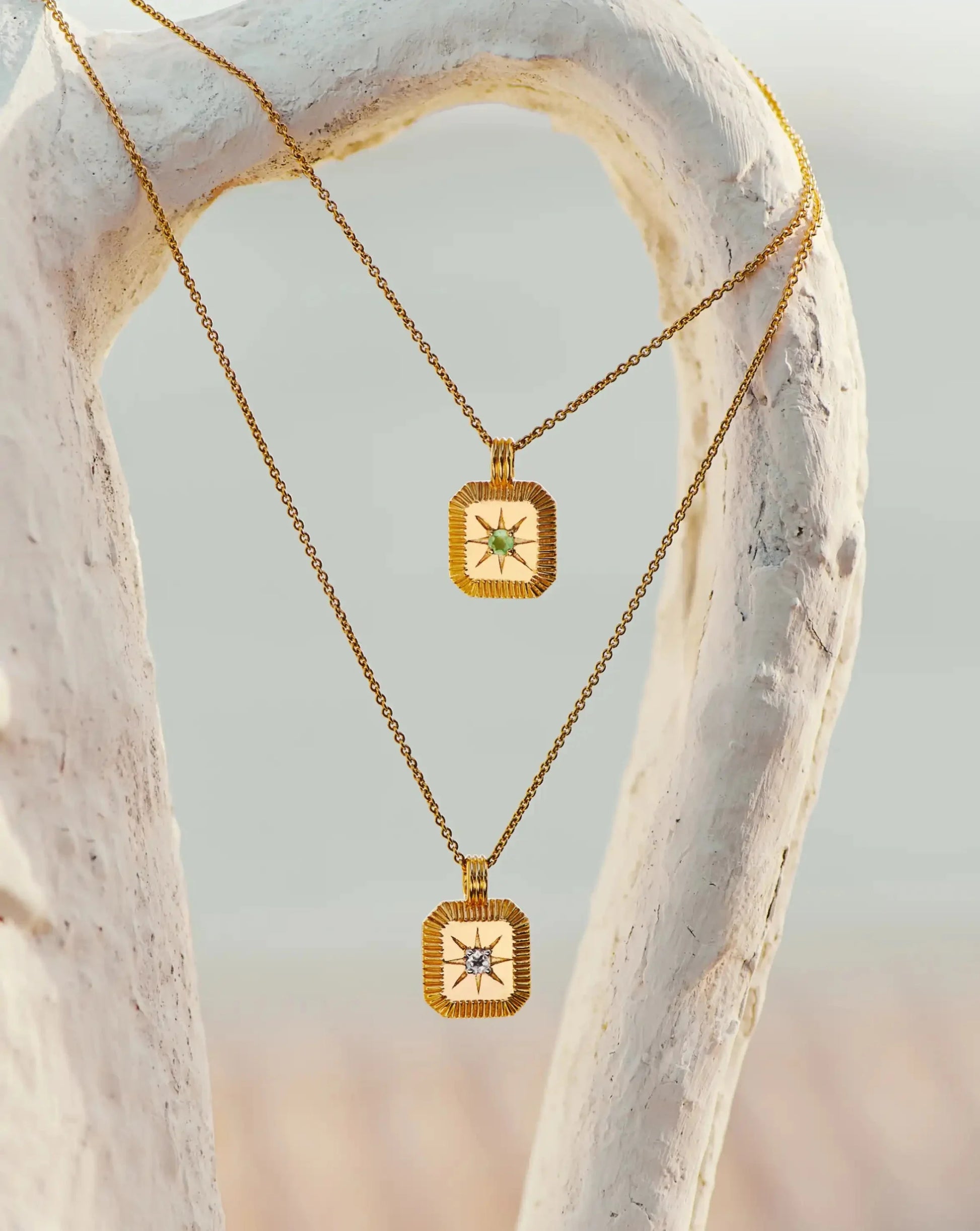 August Birthstone Pendant Necklace | 18ct Gold Vermeil/Peridot Necklaces Missoma 