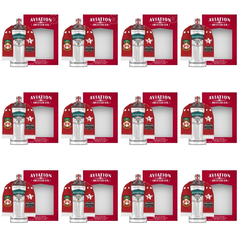 Aviation American Gin – Wrexham AFC with Scarf - 12 Pack (750 ml)