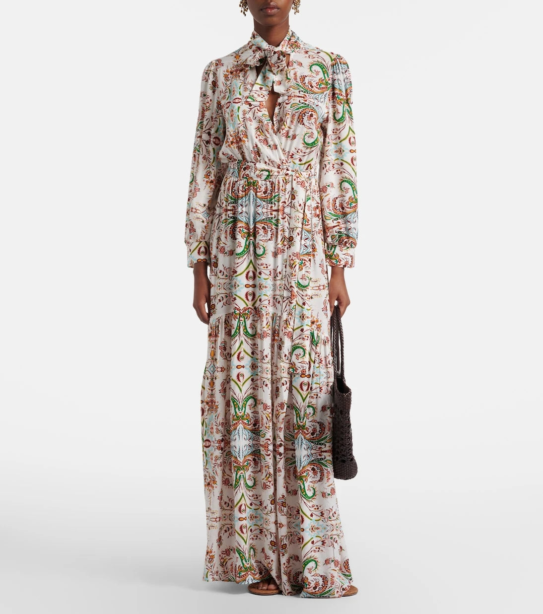 Melissa Odabash - Skylar tie-neck printed maxi dress