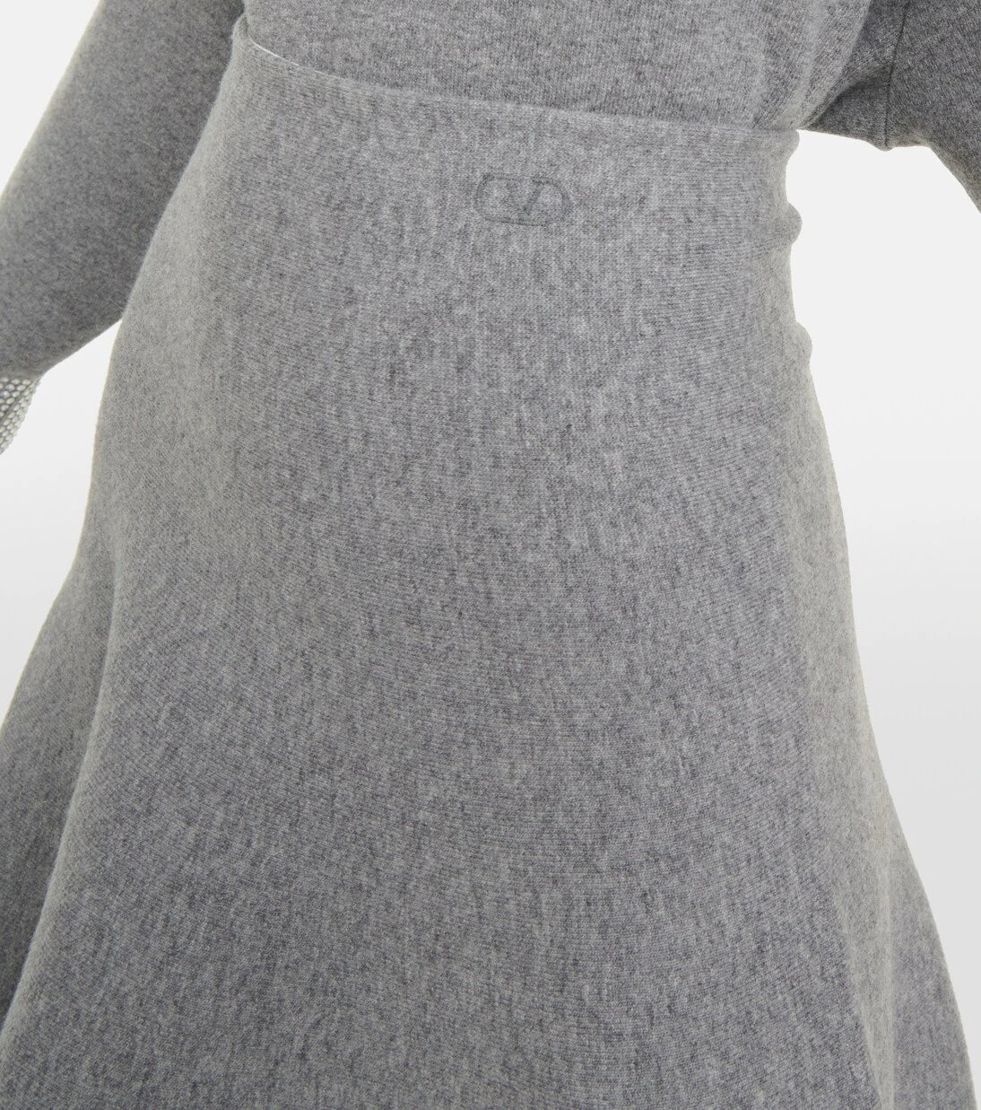 Valentino - High-rise wool-blend midi skirt